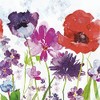 20 Small Cocktail Napkins Colourful Meadow on Flowers Spring Summer