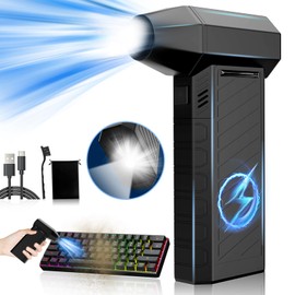 Electric Compressed Air Duster Cordless: 130000RPM Rechargeable Air Mini Blower for Computer Keyboard,Car,Outdoors - Electric Air Duster for Pc