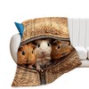 Guinea Pig Blanket Cute Throw Blankets Cozy Fleece Flannel Plush