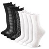 Utensilsto 8 Pairs of Women's Costume Socks, 36-40, Black &