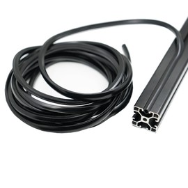 Iverntech 10 Meters Black Dust Cover Soft Cover Dustproof Strip for 30/40 Series 8mm Slot Aluminum Profile Extrustion