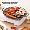 Korean Grill Pan,11.8inch Nonstick Round Griddle Grill Pan for Korean