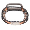 Leather Strap for Xiaomi 7 NFC Bracelet Metal Buckle Ethnic