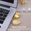 Diskiaplus Jewellery USB 3.0 Flash Drives 64GB Heart Shaped Necklace