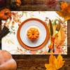 CHAROUP Fall Placemats Set of 4 Place Mats,12x18 Inch Autumn
