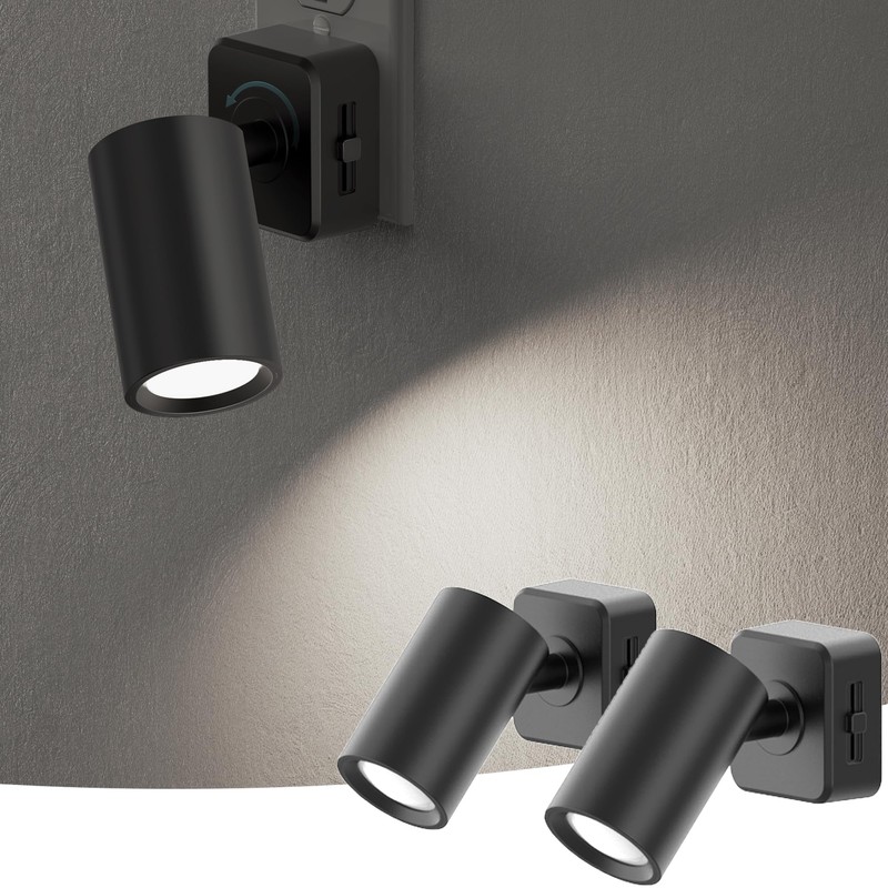 Night Lights Plug into Wall, 320° Rotating Night Light Plug