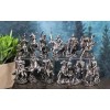Set of 12 Medieval Armored Cavalry Horse Knights in Suit