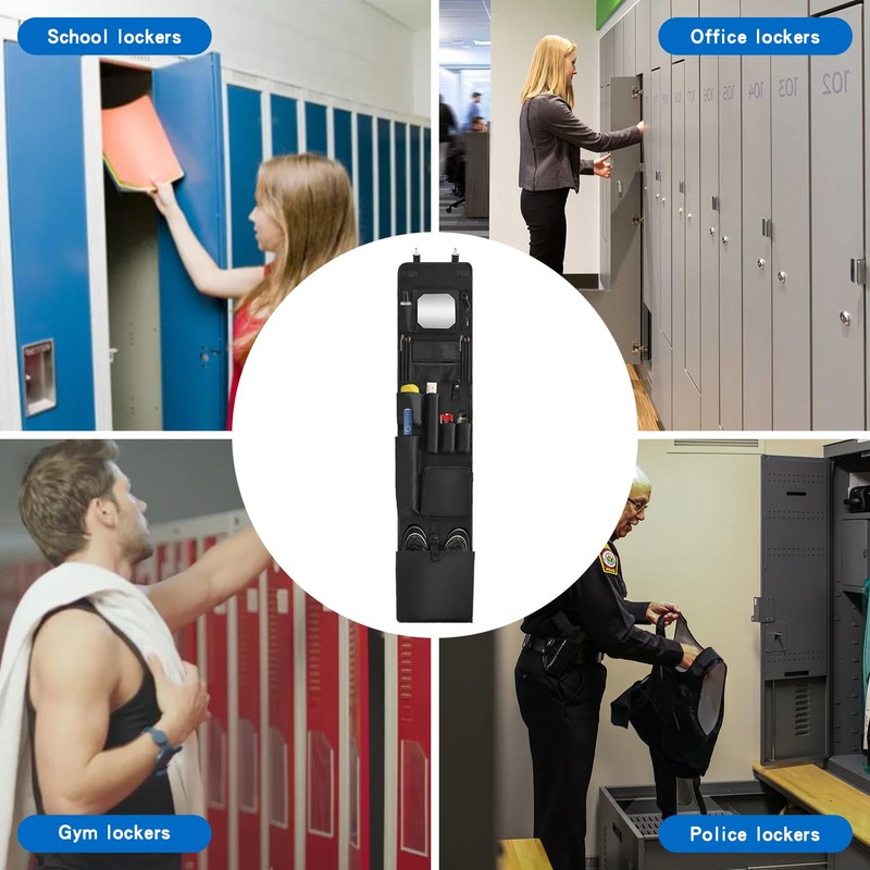 Grekos Hanging Closet, 11 x 51.18 Police Style Door Organizer