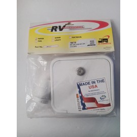 JR Products JFE12-A Polar White Key Lock Gravity Water Hatch RV Camper. New