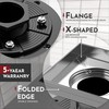 WEBANG 4 Inch Square Shower Drain Brushed Floor Drain with