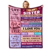 Sister Gifts from Sister Adult to My Sister Blanket Sister