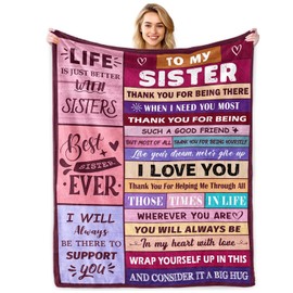 Sister Gifts from Sister Adult to My Sister Blanket Sister Birthday Gifts Big Sister Gifts from Little Sister Birthday Gifts for Women Soul Sister Gifts Sister Blanket 50"x60"