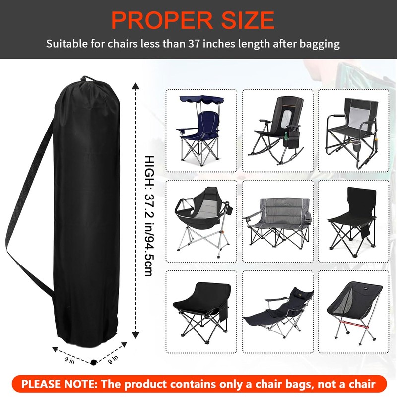 Large Camping Chair Bags Replacement for Coleman, Camp Folding Chair