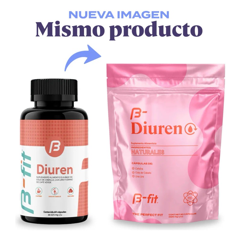 B-FIT | Diurético 100% Natural - 60 Cápsulas | Extractos