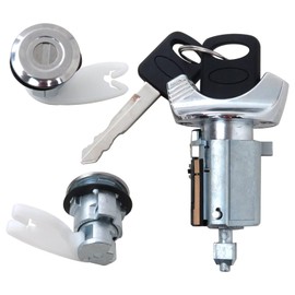 Door Lock & Key Ignition Set for Ford Ranger 1995 F2UZ1522050A F37Z1022050A F3TZ7822050B F3UZ1522050A F3UZ1522050C C-42-157 D-42-221 F4TZ-1522050-B F3UZ1522050D by BLUE ELF