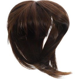 Alipis Postizo Cabello Mujer Postizo Invisible Clip 20 Cm Tonos Castaño Claro Tupé Cabello Fino Uso Diario Natural
