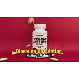 HALLUSA NATURAL DIOSMIN 300 Mg - Circulation & Vein - Varicose Veins in Legs HALLOSMIN 60 Cap