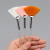 [Borybyeol] Wide Fan Skin Brush for Face Skincare, Aesthetic Mask & Pack Application SN. Skin Brush White 8ea