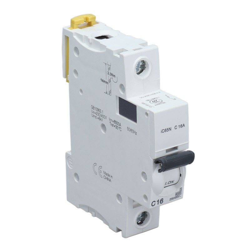 Miniature Circuit Breaker 1P Residual Current Isolator DIN Rail Mount