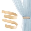 Wood Curtain Holdbacks - Set of 2 Modern Farmhouse Holdback