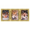 Frametory 5x7 Triple Picture Frames, Trifold Photos Frame Collage, Hinged