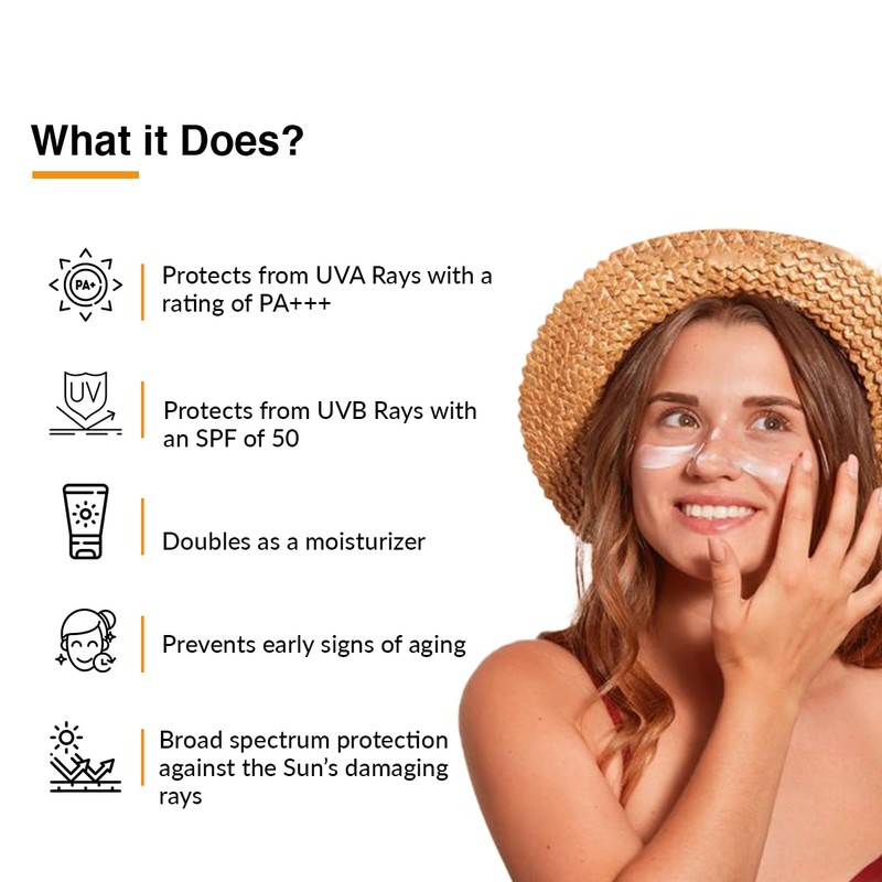 Fixderma Shadow SPF 50+ Cream Sunscreen for Face, Dermatologist Tested