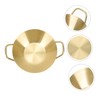 Ciieeo Stainless Steel Appetizer Dish Creative Condiment Plate for Sauces
