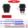 MKBKLLJY 2Pcs Momentary Polarity Reverse Switch Waterproof Control Rocker Toggle