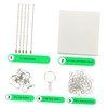 KOMBIUDA Heat Shrink Paper Kit Shrink Plastic Sheets for Jewelry