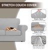 KEKUOU 3 Pieces Stretch Couch Covers for 2 Cushion Couch