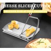 SmileBear Cheese Slicer Cutter Stainless Steel Cheese Cutter Board with