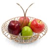 ALLCENER Fruit Bowl for Kitchen Counter, Fruit Basket with Leaf-shaped