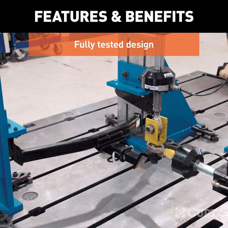 CURT 13072 Class 3 Trailer Hitch, 2-Inch Receiver, Concealed Main