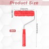 2pcs 7'' Texture Roller Sleeve Wall Texture Stencil Brush Pattern