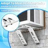 No-Drill Window AC Bracket, Heavy Duty Adjustable Air Conditioner Support