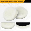 WorkBless 3PCS Wool Buffing Pads, 3 Inch Polishing Pad Car