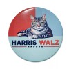 2 Pc 2.25” Harris Walz 2024 Cat Lady Pinback Button