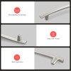 homdiy 10 Pack Brushed Nickel Cabinet Pulls 5 inch Sliver