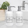 Waterproof Labels for Bottles Bathroom Kitchen 12 PCS Minimalist Organization