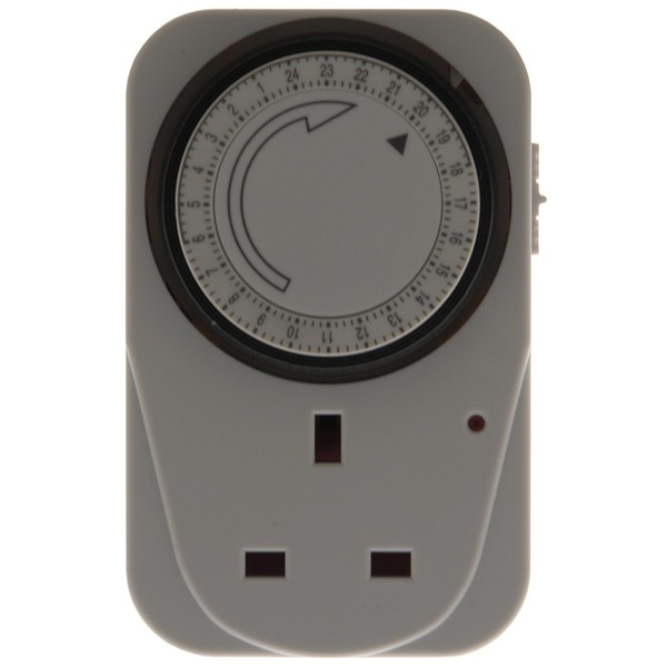 STATUS Timer Switch | 24 Hour Segment Timer Light Switch | White UK Plug | 24HT16
