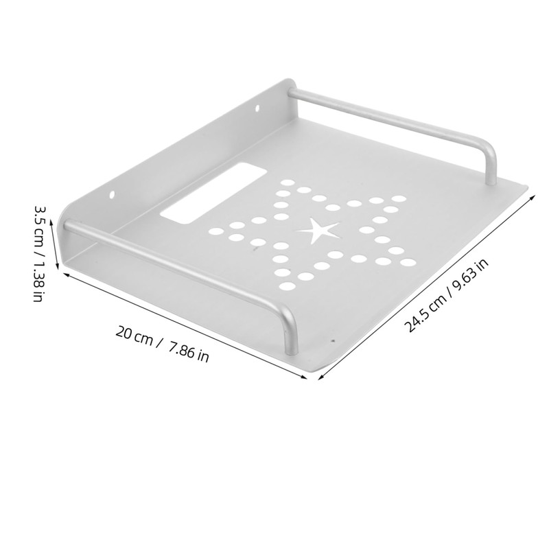 LALAFINA Strong Material Projector Bracket Wall-Mounted Router Storage Space-Saving Easy