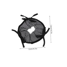 Gatuida 2pcs Vintage Hair Scrunchies for Women Elegant Bow Knot Elastic Hair Ties with Timeless Chessboard Pattern Soft Ribbon Ponytail Holders for Daily and Special Events