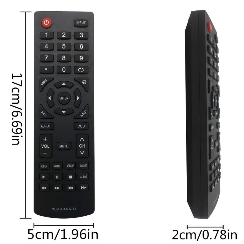 Universal Remote Control Replacement for Insignia TVs-NS-RC4NA-14