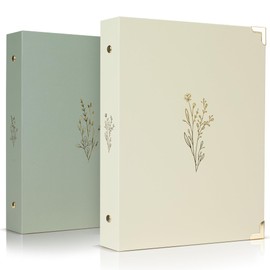 Aesthetic 6 Ring A5 Binder Set of 2 - The Perfect Small 0.75 Inch Planner Binder for Journaling or Collections - Refillable Notebook Holder with Pocket