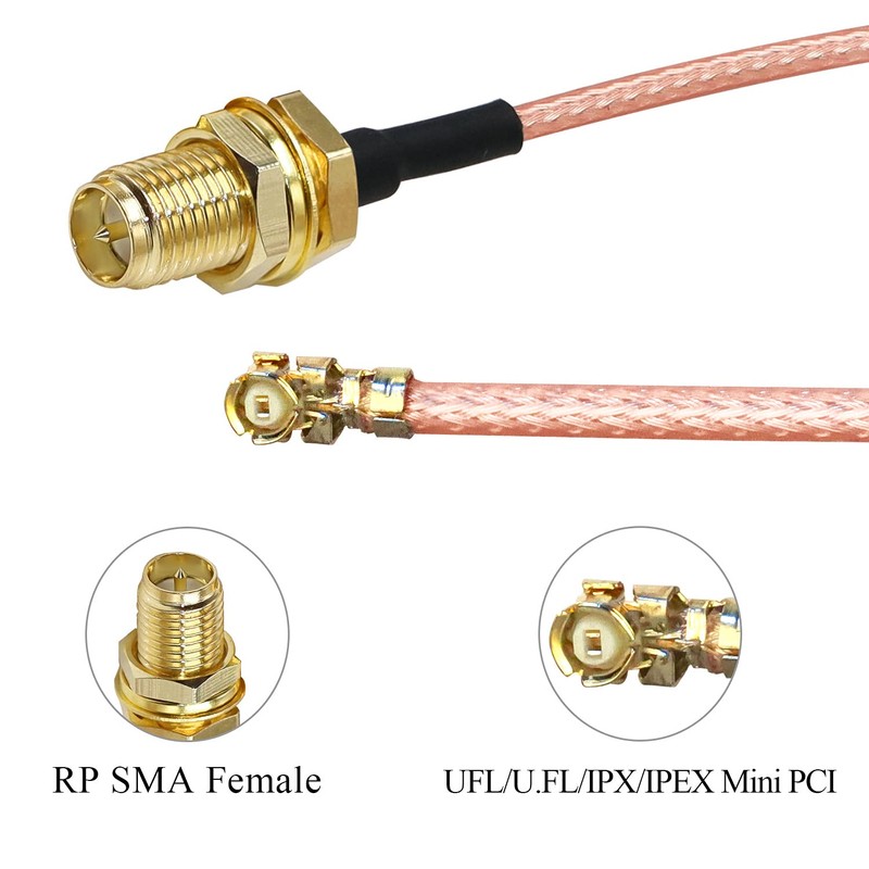 RP-SMA a IPX Cable coaxial TUOLNK UFL U.FL MHF1 a