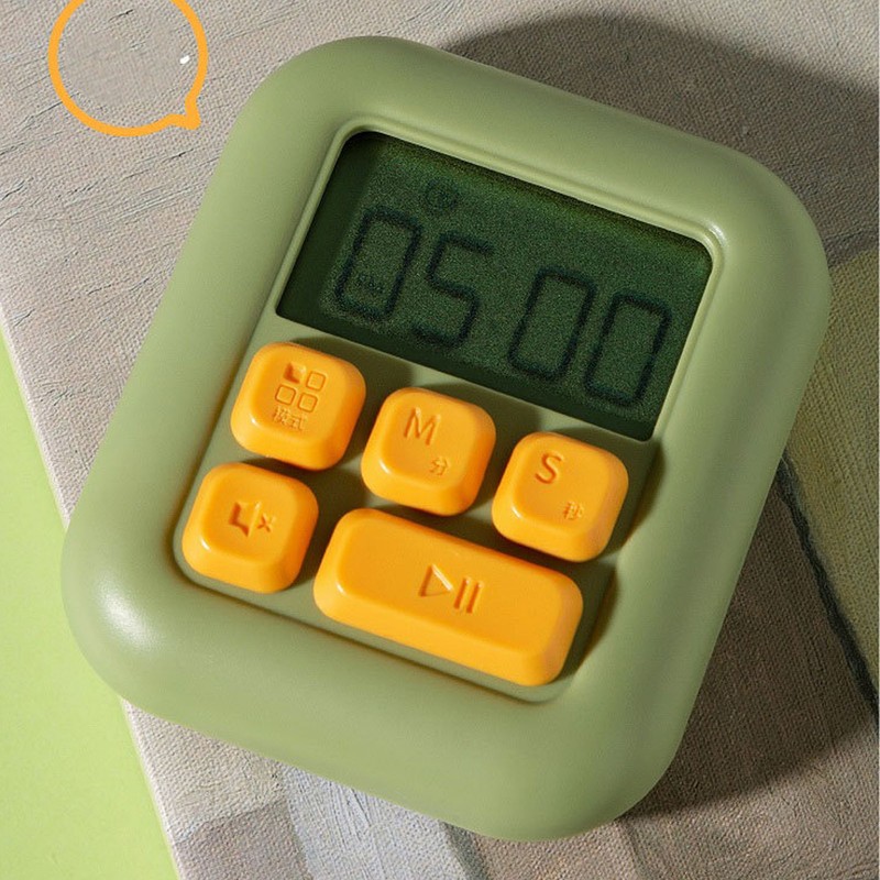 Digital Kitchen Timer Cute Precise Magnetic Easy Operation Clear Alarm