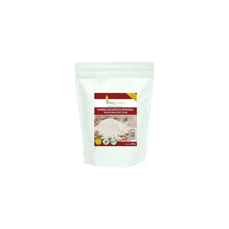 Harina de Espelta Integral Integrain, 830 g, Grano Ancestral, Rica