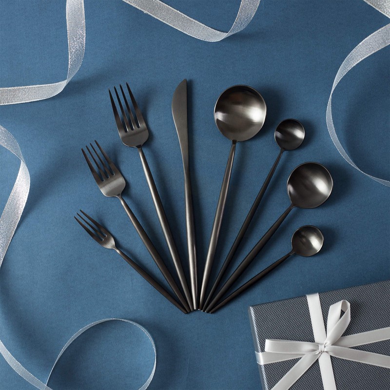 Homelux Theory 18/10 Stainless Steel Silverware Set, 2 Sets of