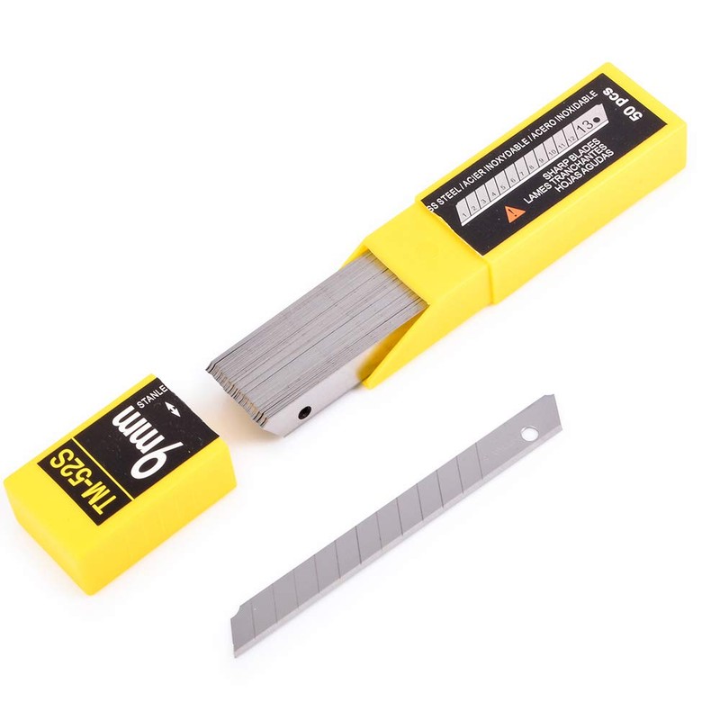 Gomake 9mm Utility Knife Replacement Blades, Snap Off Blades for
