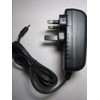 DIXIETREE 12V 2A Black Minimalist UK 3-Pin Plug Charging Adapter